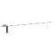 Access barrier with counterweight | and swing post | clear width: 7000 mm | for padlock